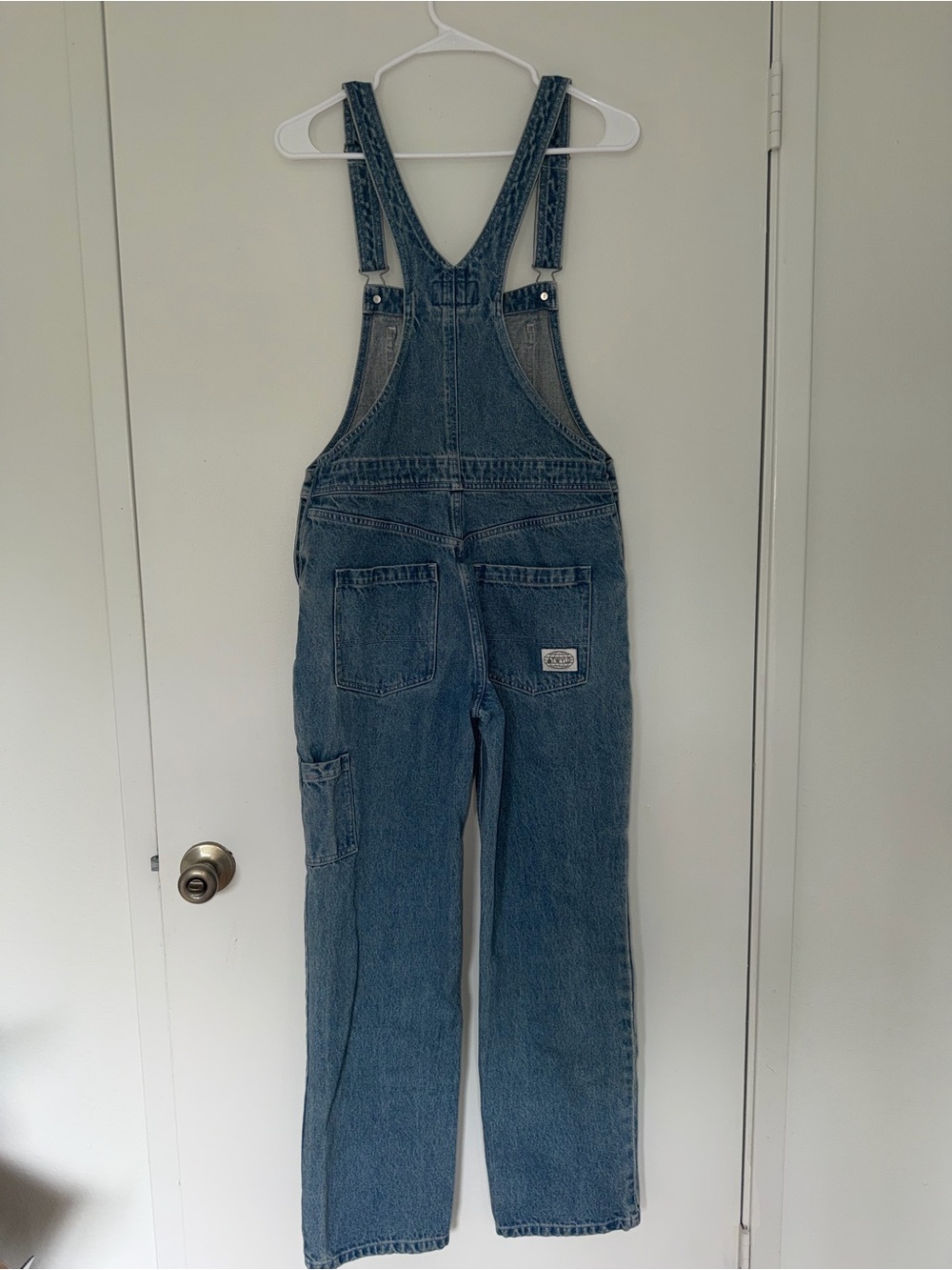 ATWYLD Outlier Vintage Indigo Denim Overalls Size Small Utility Carpenter - Picture 4 of 11